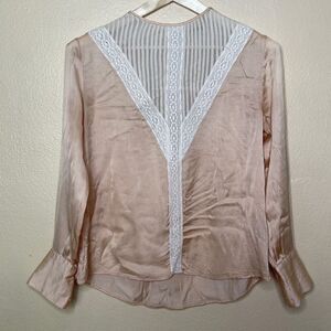 Akiabara Womens Blouse Size M Longs Sleeve